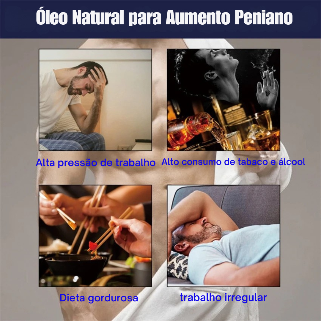 Óleo Natural para Aumento Peniano